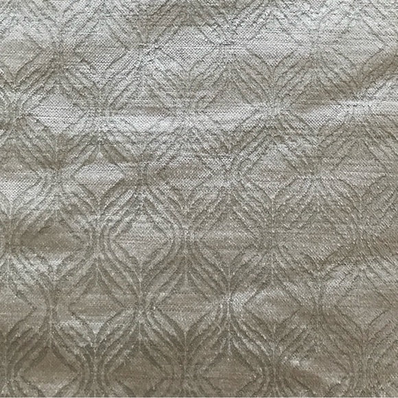 West Elm Silver Velvet Luster Metallic Ogee Duvet Cover - Picture 14 of 14